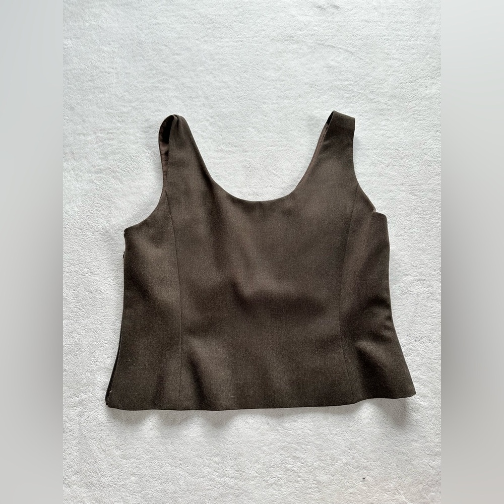 Albert Nipon Brown Top - image 2